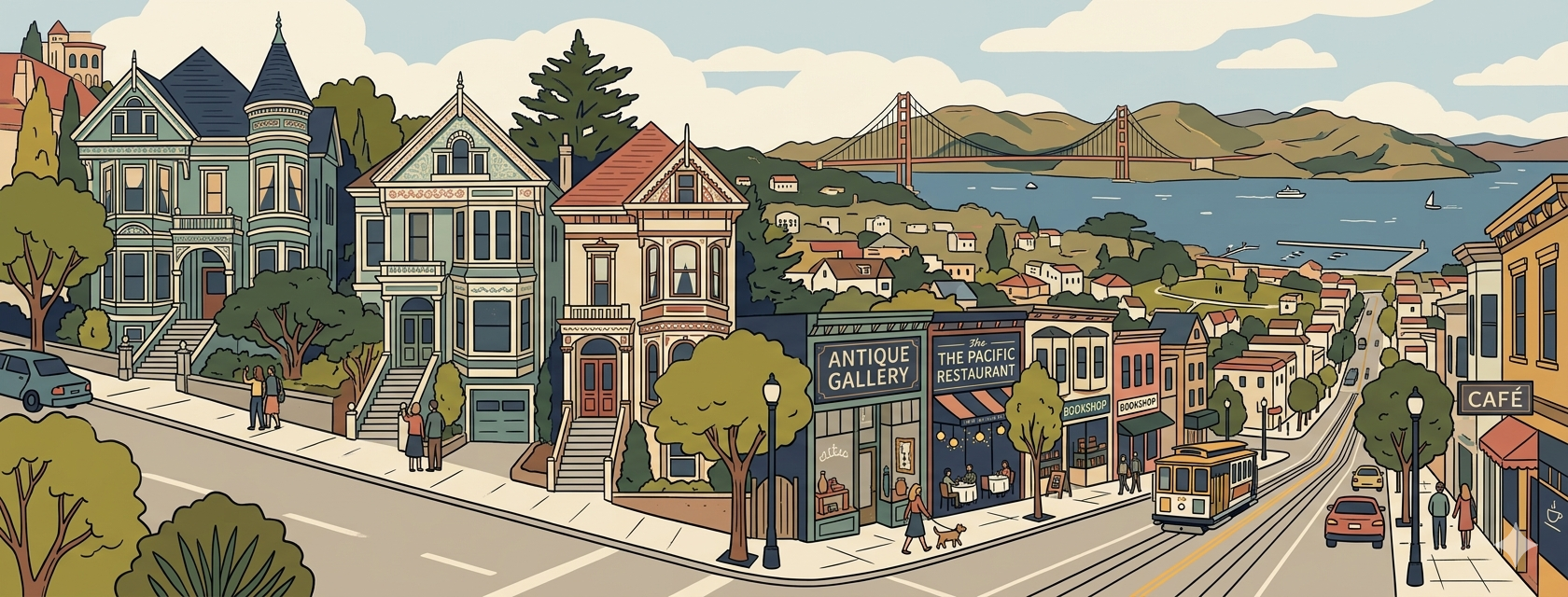 Marina, Cow Hollow and Pacific Heights